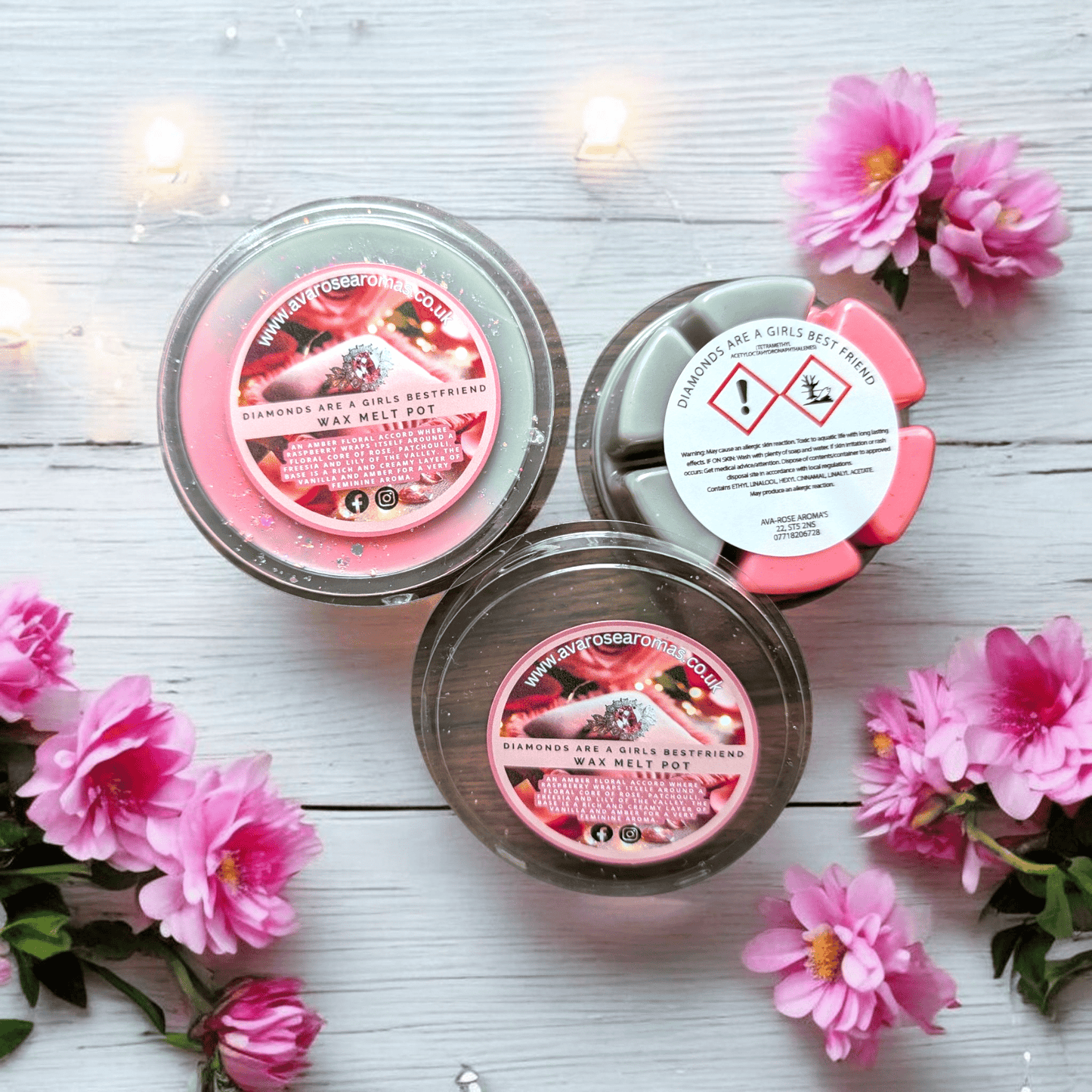 Diamonds Are A Girls Best Friend - Wax Melt Segment Pot - avarosearomas