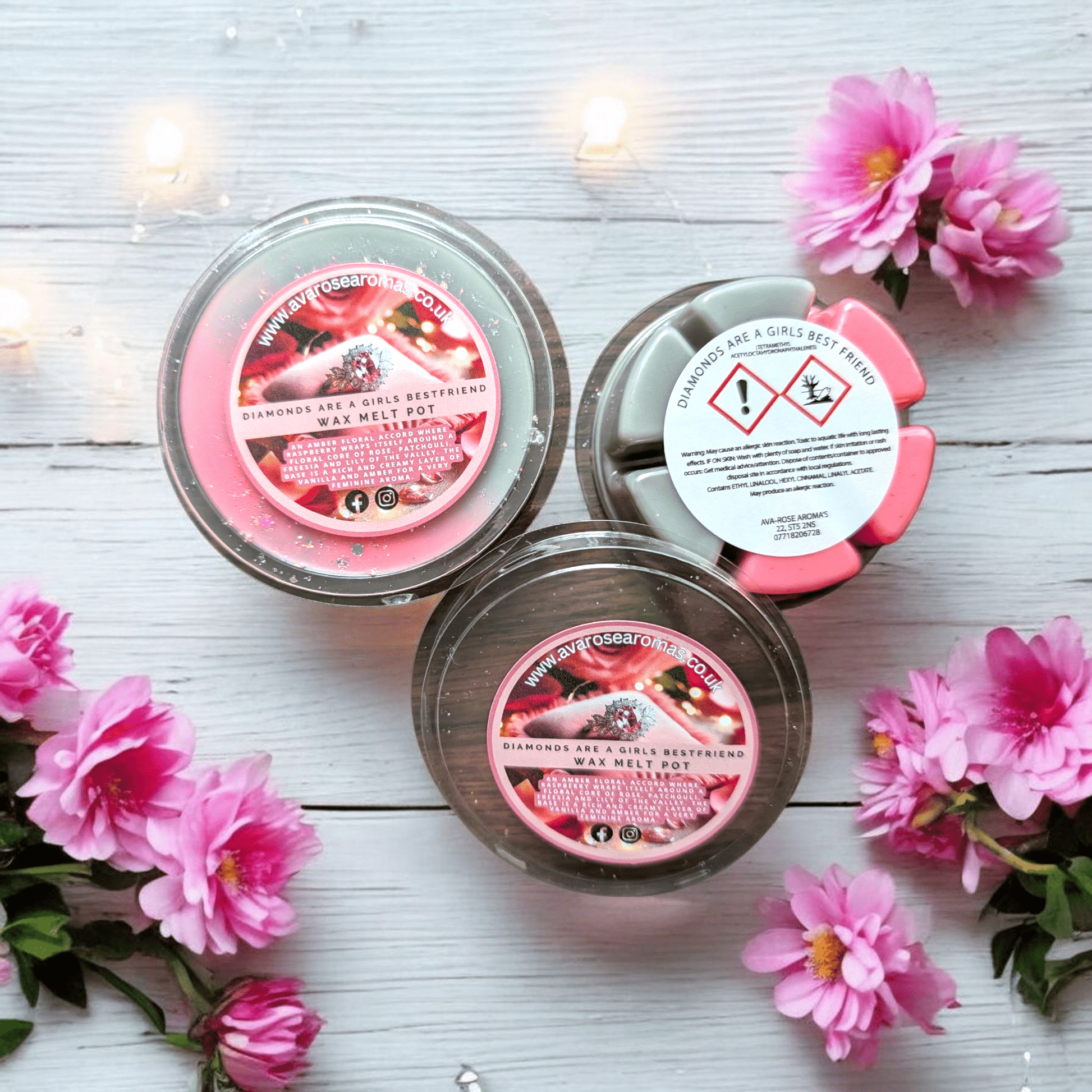 Diamonds Are A Girls Best Friend - Wax Melt Segment Pot - avarosearomas