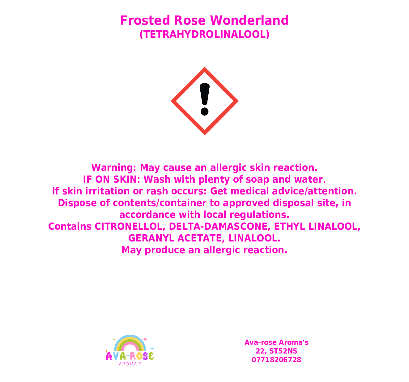 Frosted Rose Wonderland - avarosearomas