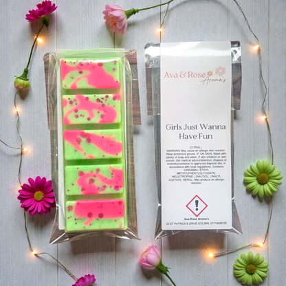 Girls Just Wanna Have Fun - Wax Melt Snap Bar - avarosearomas