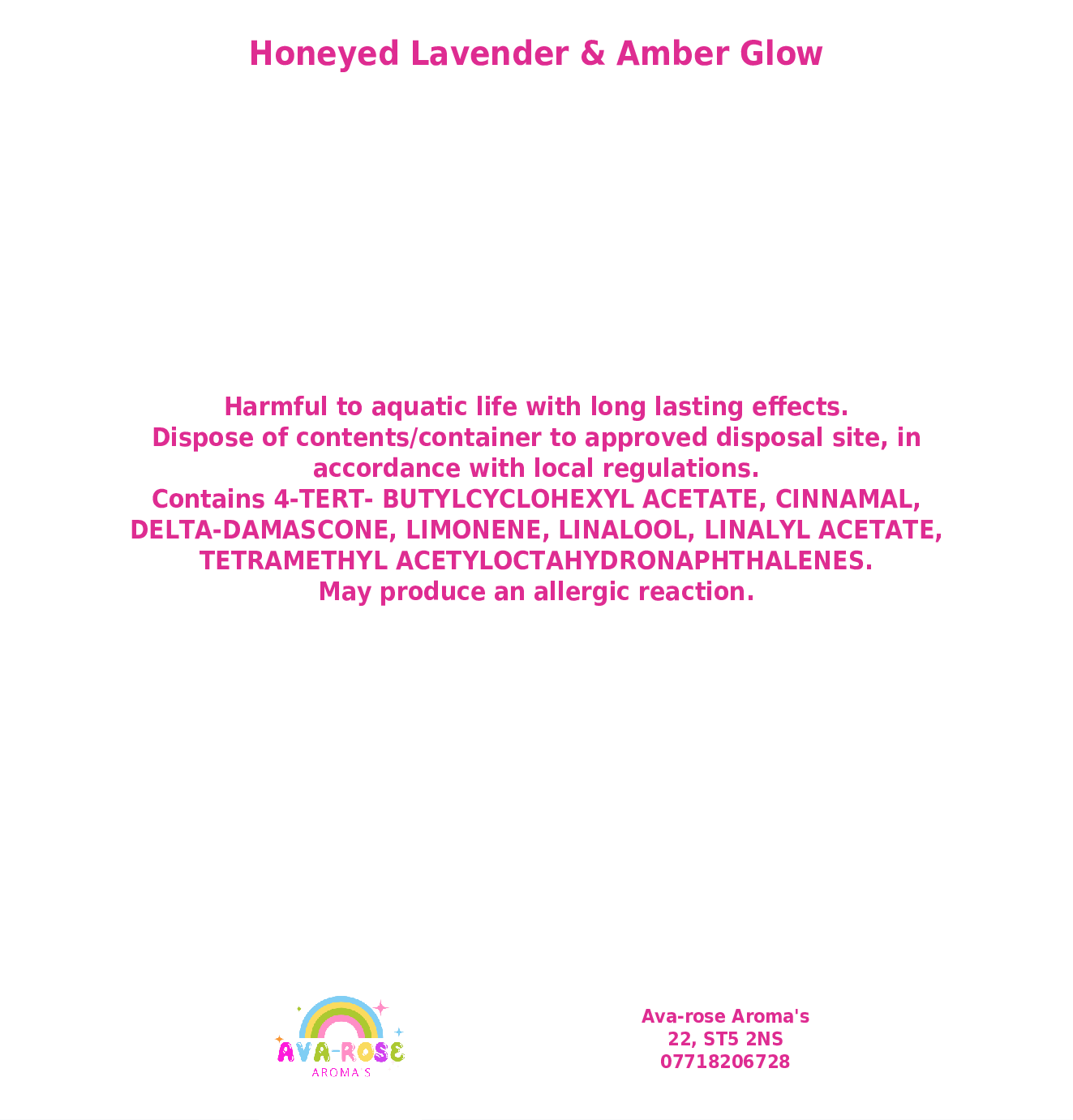 Honeyed Lavender & Amber Glow - avarosearomas