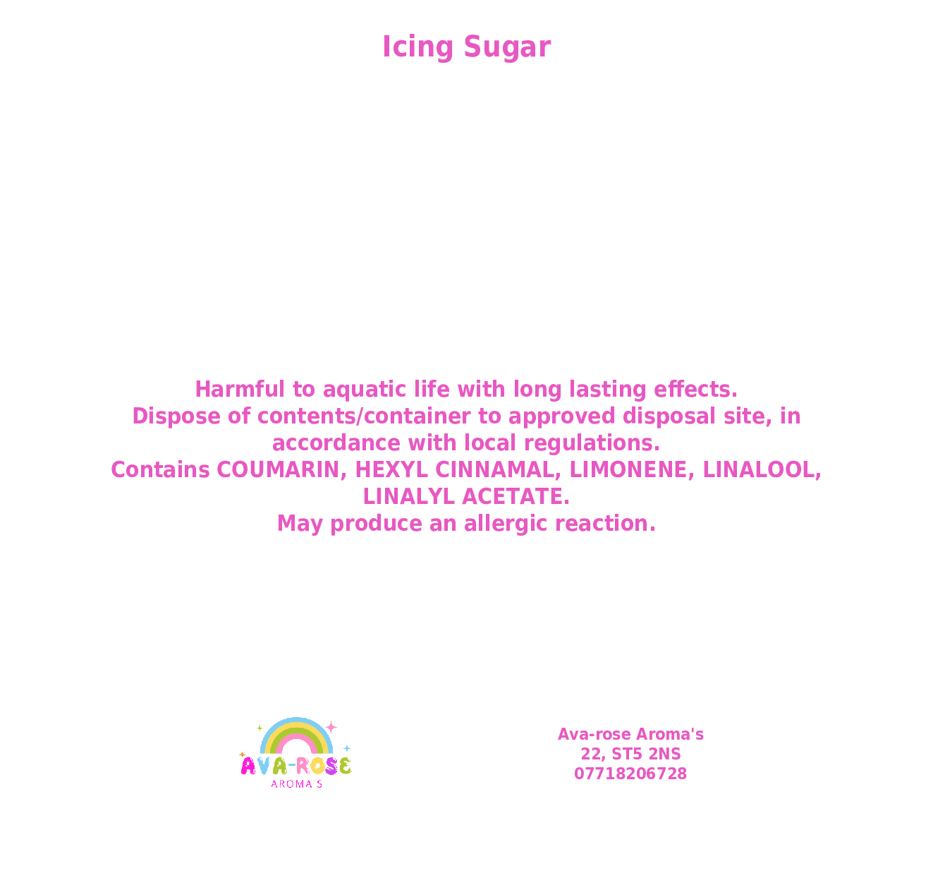 Icing Sugar - Heart Mini Wax Slab - avarosearomas