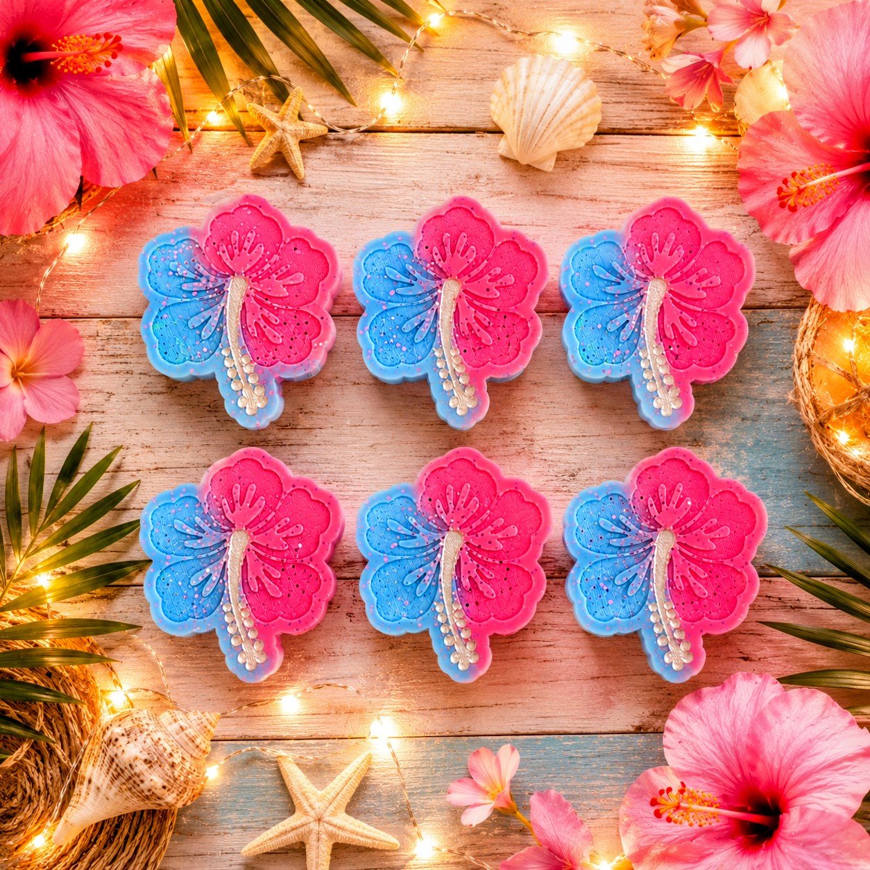 Jamaican & Hawaiian Flower- Hibiscus Shaped Wax Melt - avarosearomas