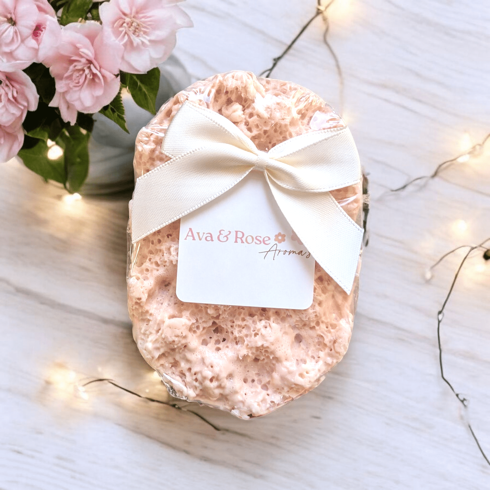 La Belle - Exfoliating Soap Sponge - avarosearomas