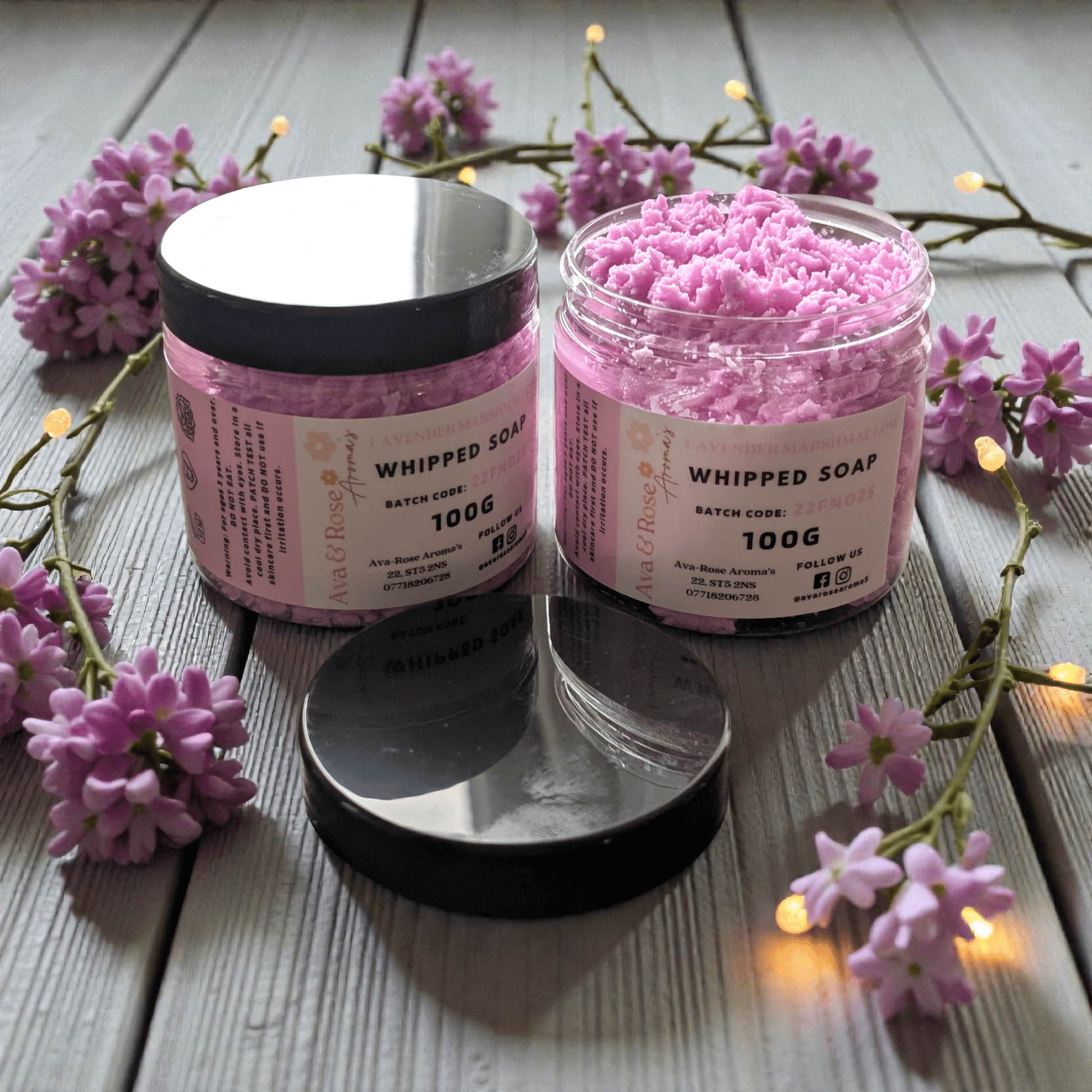 Lavender Marshmallow - Foaming Whipped Soap - avarosearomas