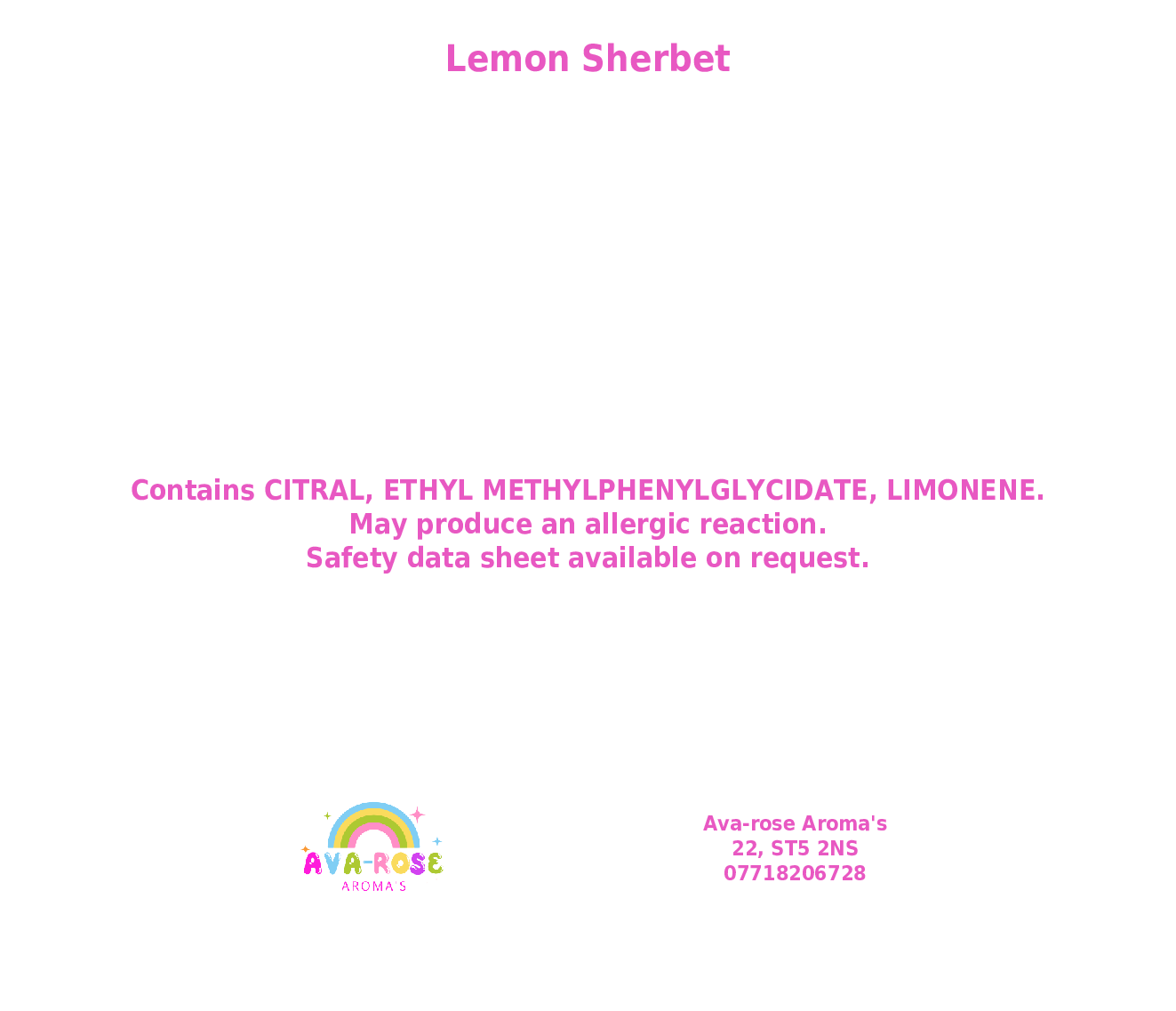 Lemon Sherbet Cup - avarosearomas
