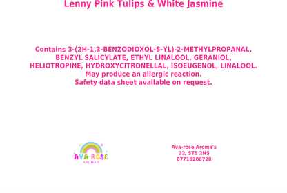 Lenny Pink Tulips & White Jasmine Washing Machine - avarosearomas