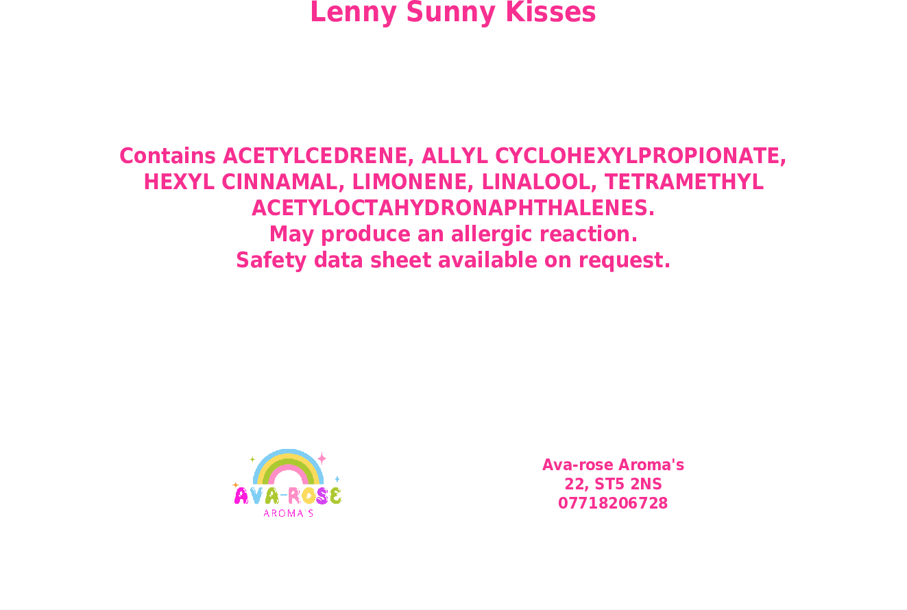 Lenny Sunny Kisses - Washer Wax Melt - avarosearomas