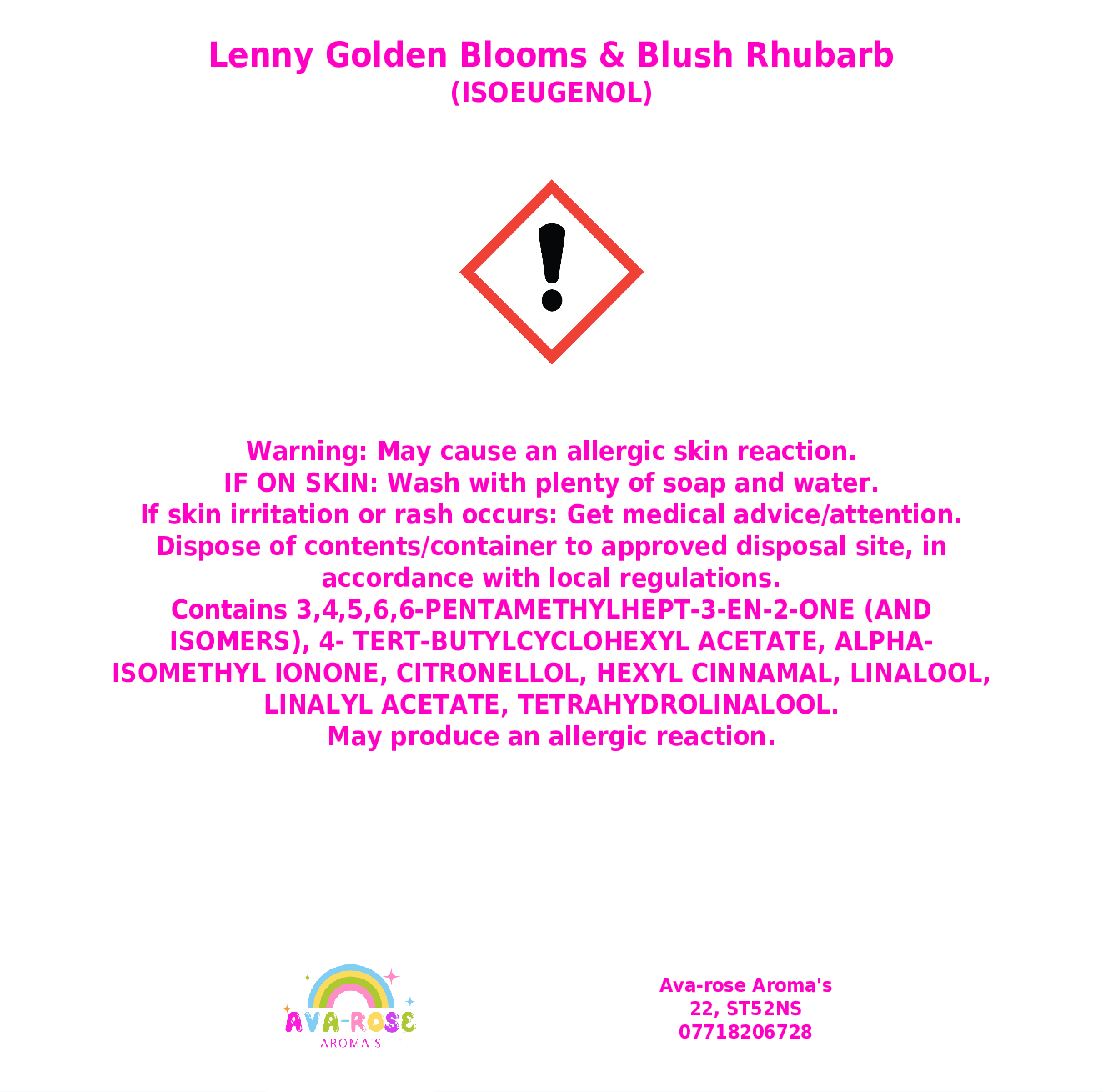 Lenny Golden Blooms & Blush Rhubarb Fairy