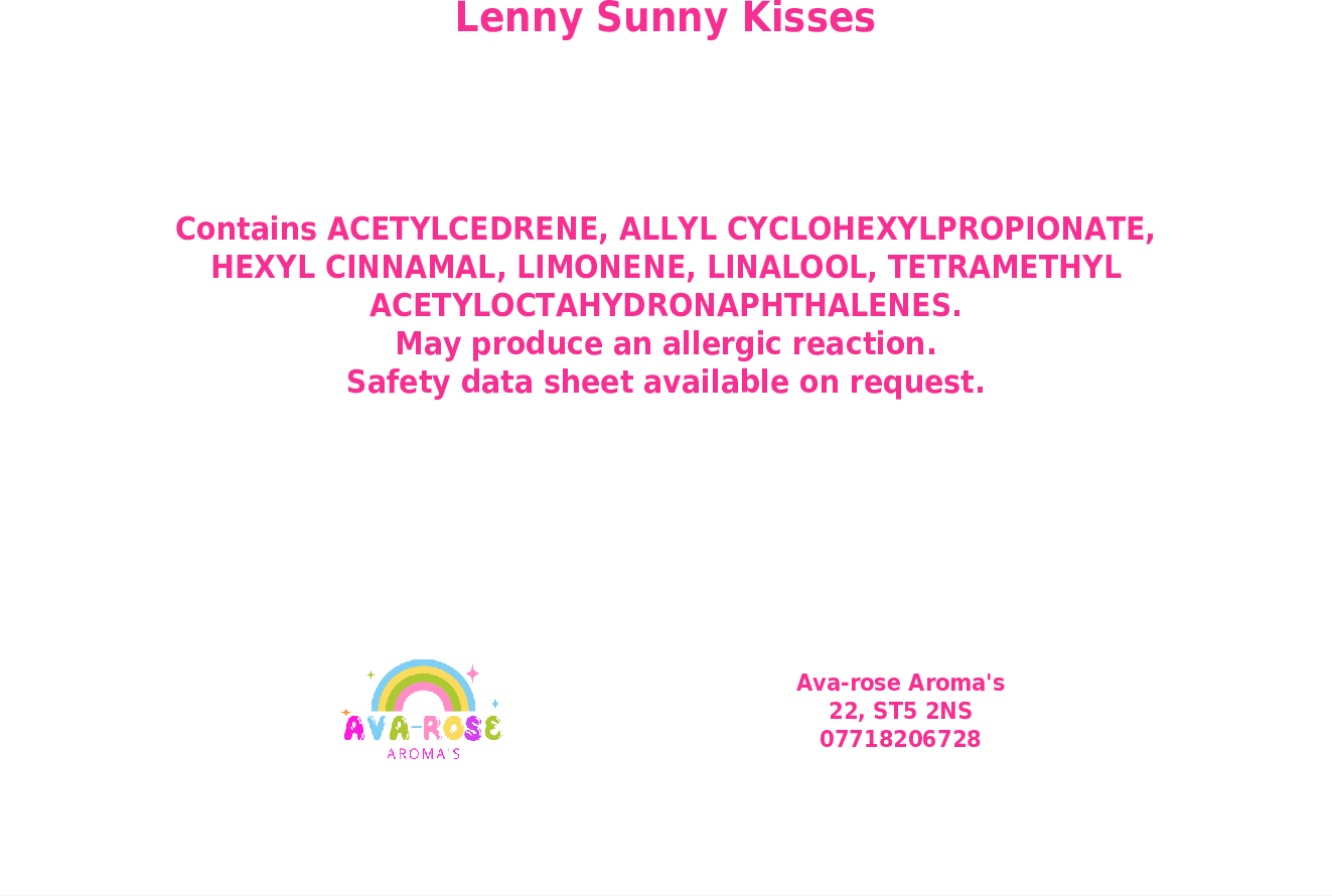 Lenny Sunny Kisses Washing Machine