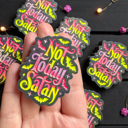 Lynx Black 'Not Today Satan' Shaped Wax Melt - avarosearomas