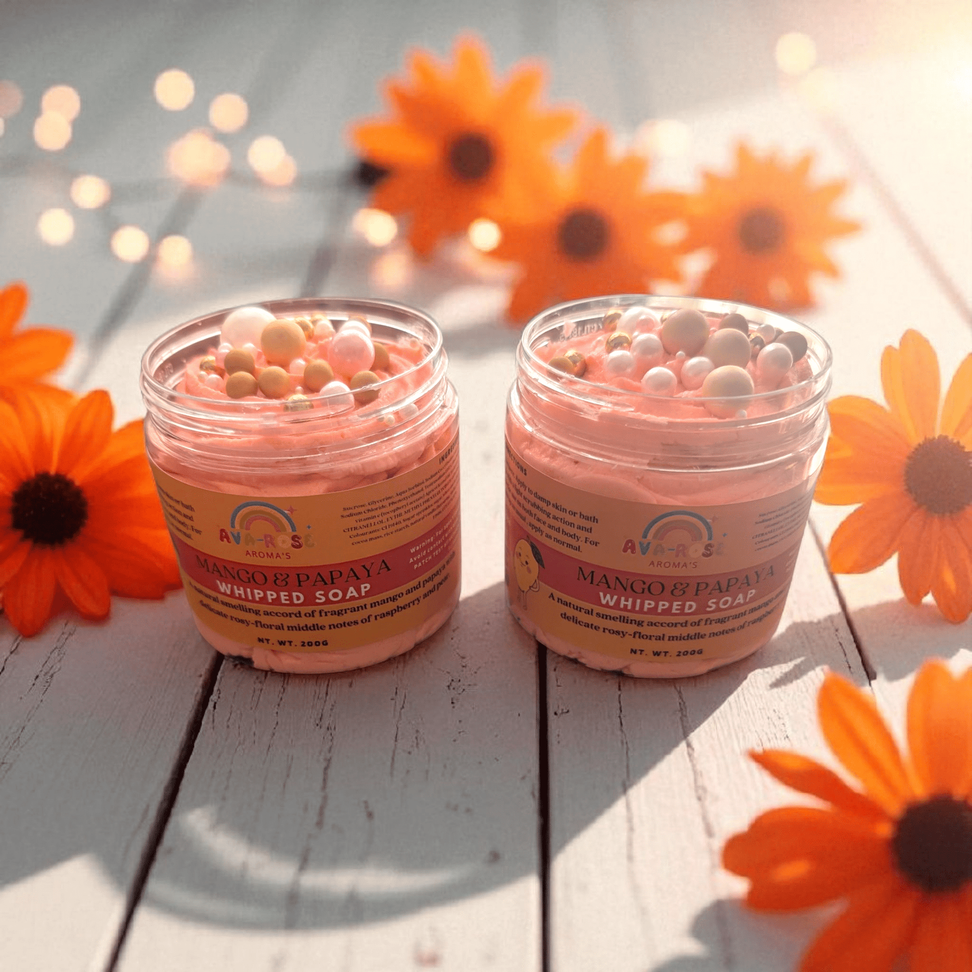 Mango & Papaya Whipped Soap - avarosearomas