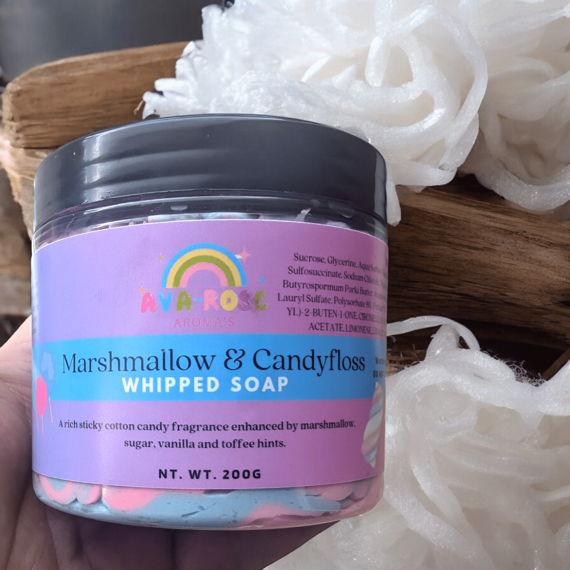 Marshmallow & Candyfloss Whipped Soap - avarosearomas