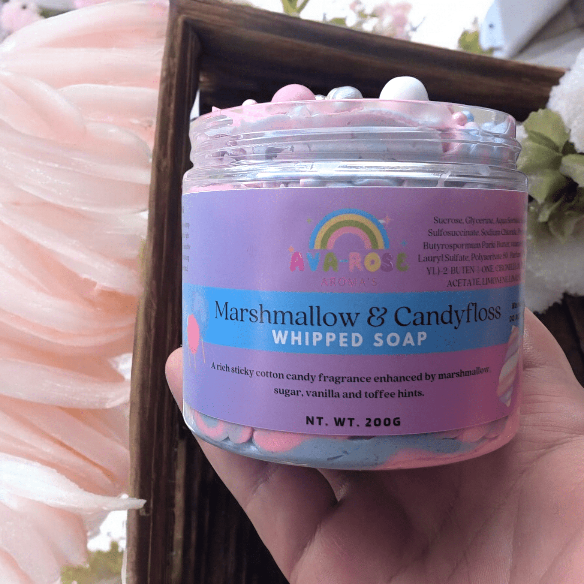 Marshmallow & Candyfloss Whipped Soap - avarosearomas
