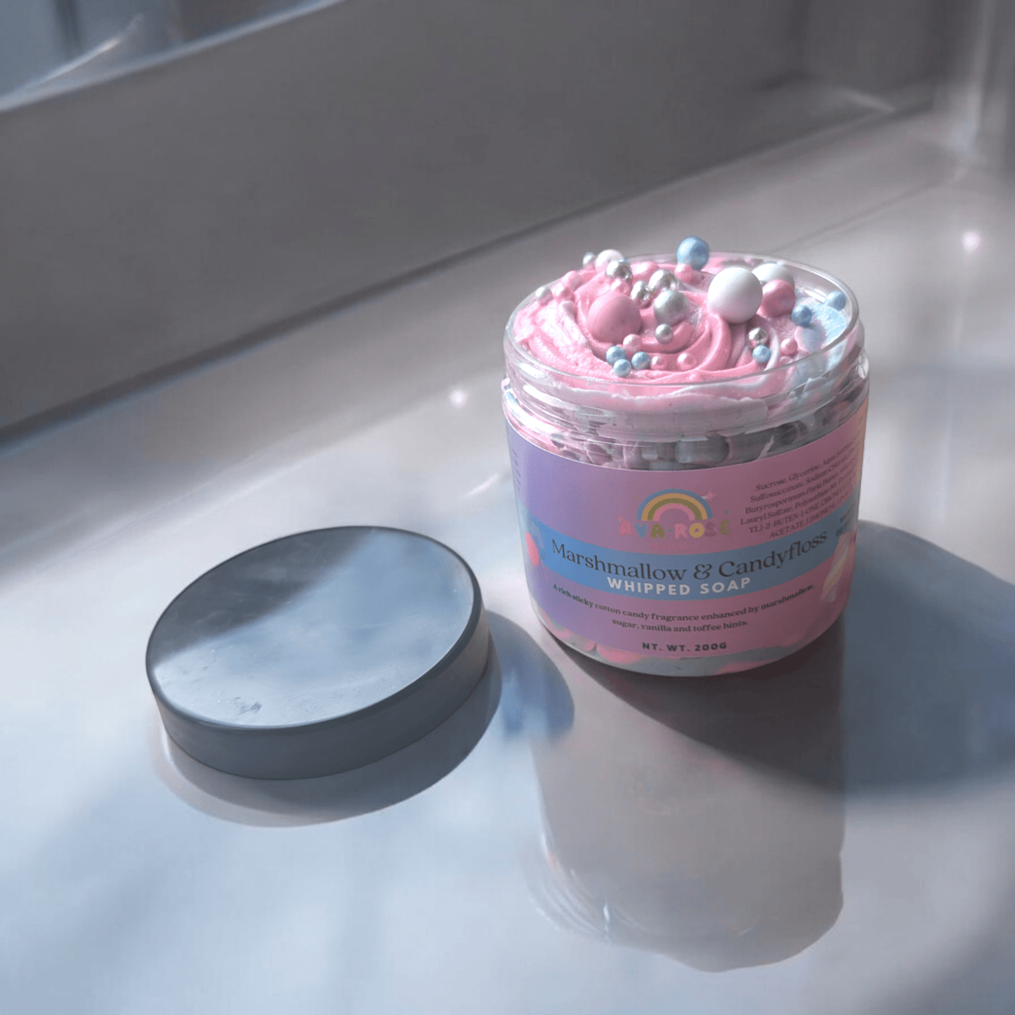 Marshmallow & Candyfloss Whipped Soap - avarosearomas