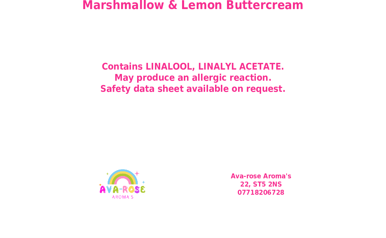 Marshmallow & Lemon Buttercream - avarosearomas