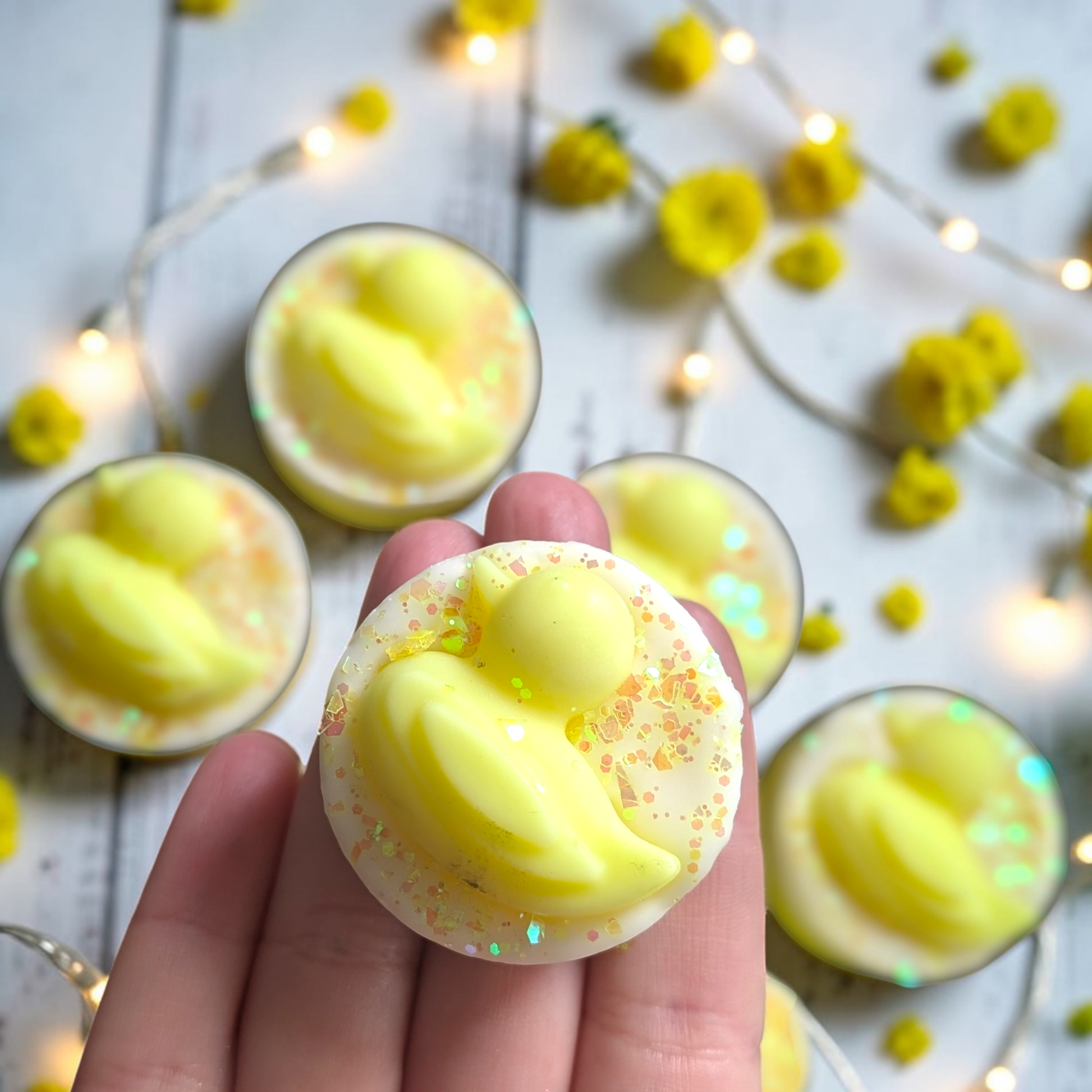 Marshmallow & Lemon Buttercream - Cute Duck Mini Wax Melt Slab - avarosearomas