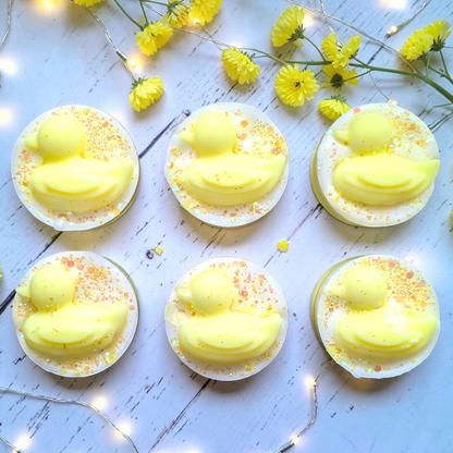Marshmallow & Lemon Buttercream - Cute Duck Mini Wax Melt Slab - avarosearomas