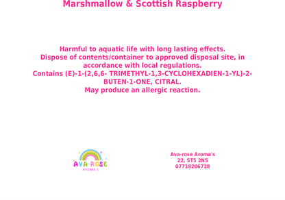 Marshmallow & Scottish Raspberry Mouse Slab - avarosearomas