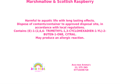 Marshmallow & Scottish Raspberry - Mouse Wax Melt Slab - avarosearomas