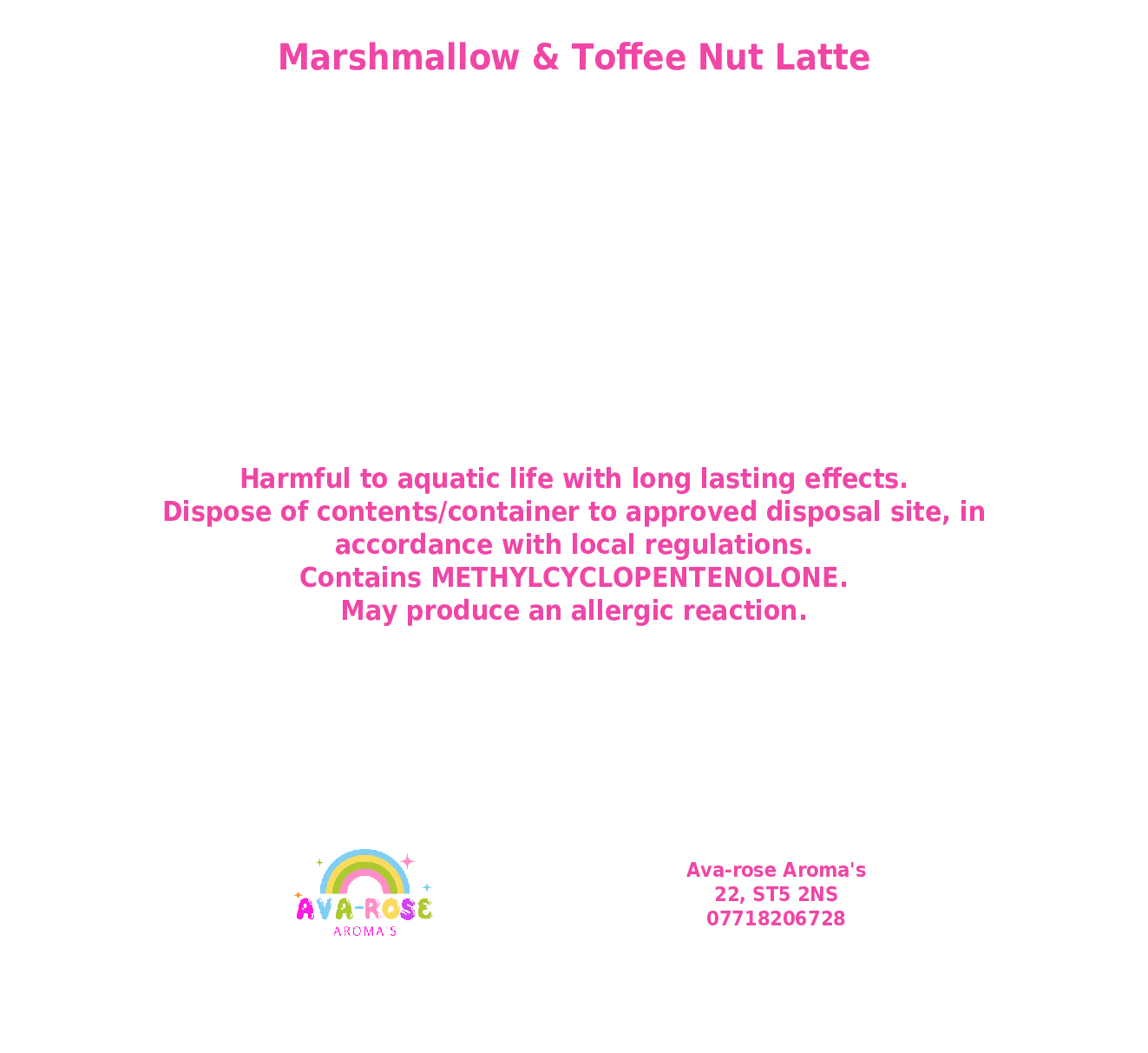 Marshmallow & Toffee Nut Latte Cup - avarosearomas