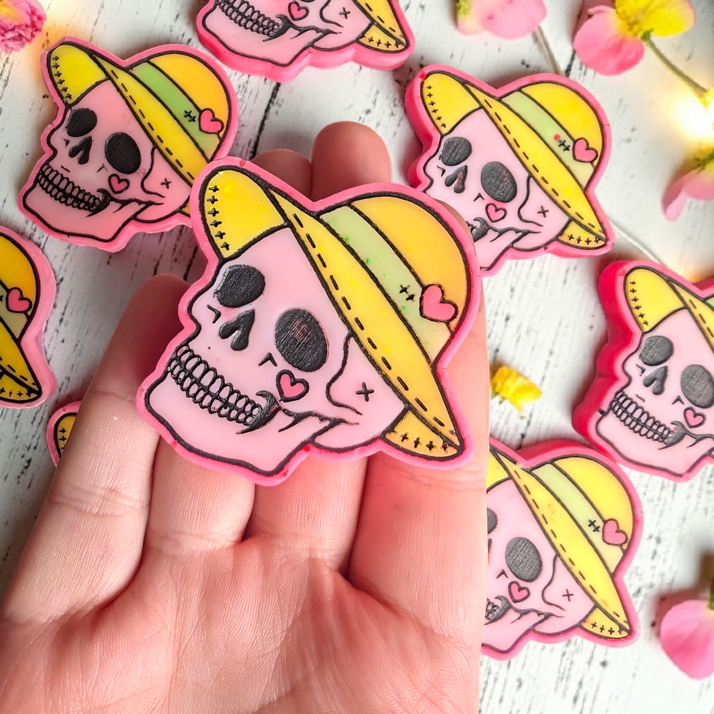 Pink Dragon Fruit Skull Wax Melt - avarosearomas