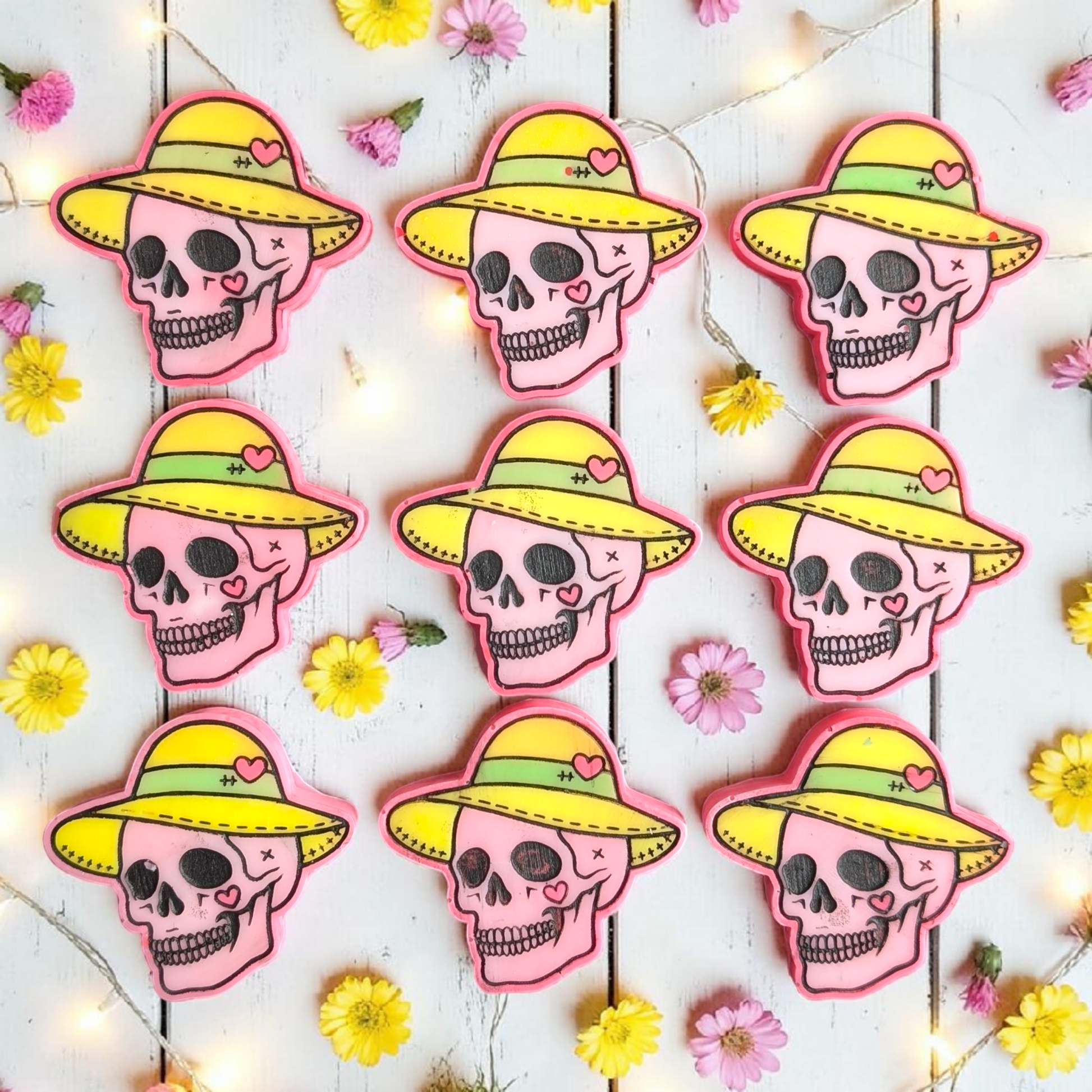 Pink Dragon Fruit Skull Wax Melt - avarosearomas
