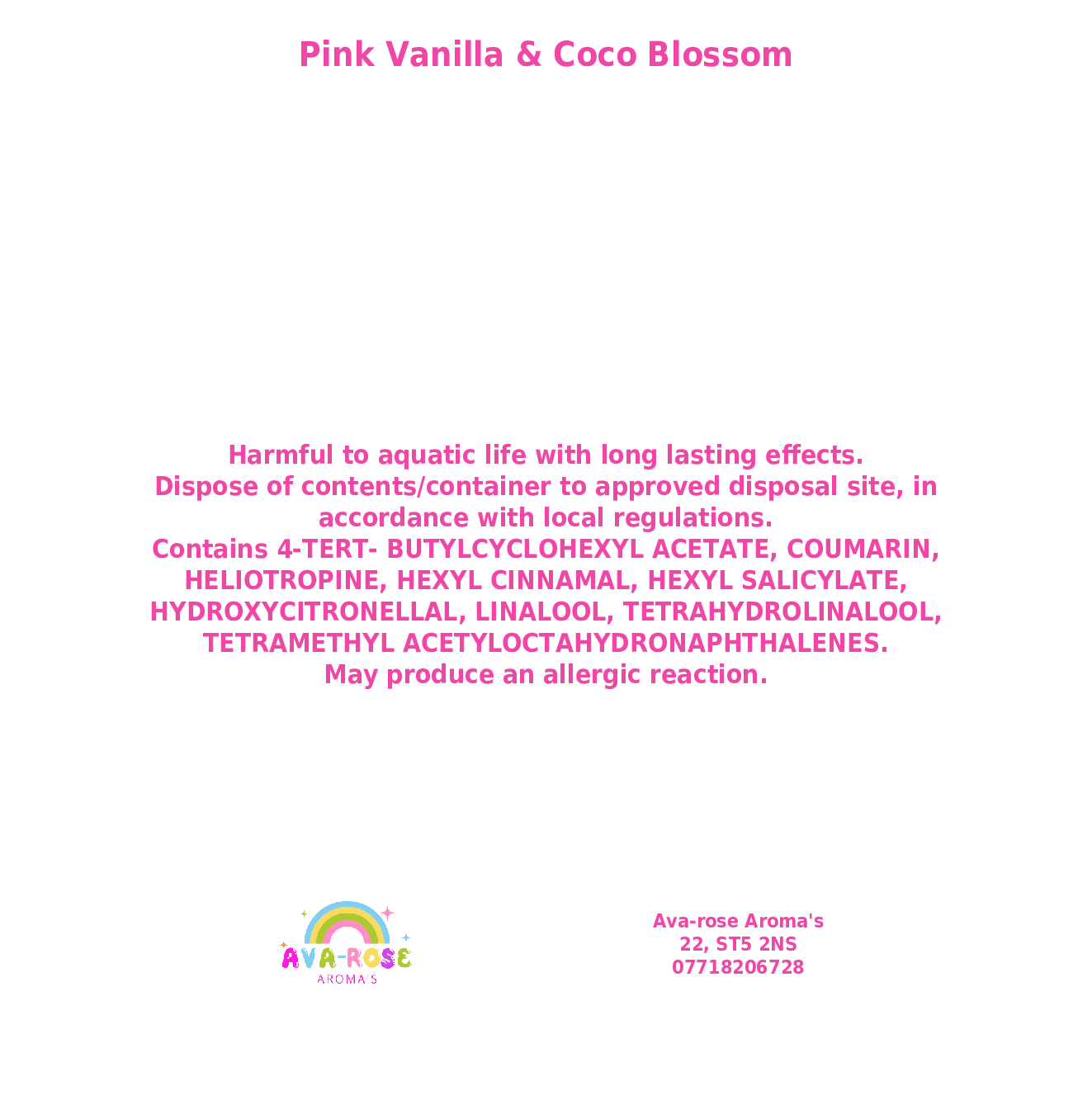 Pink Vanilla & Coco Blossom Bow 2oz Pot