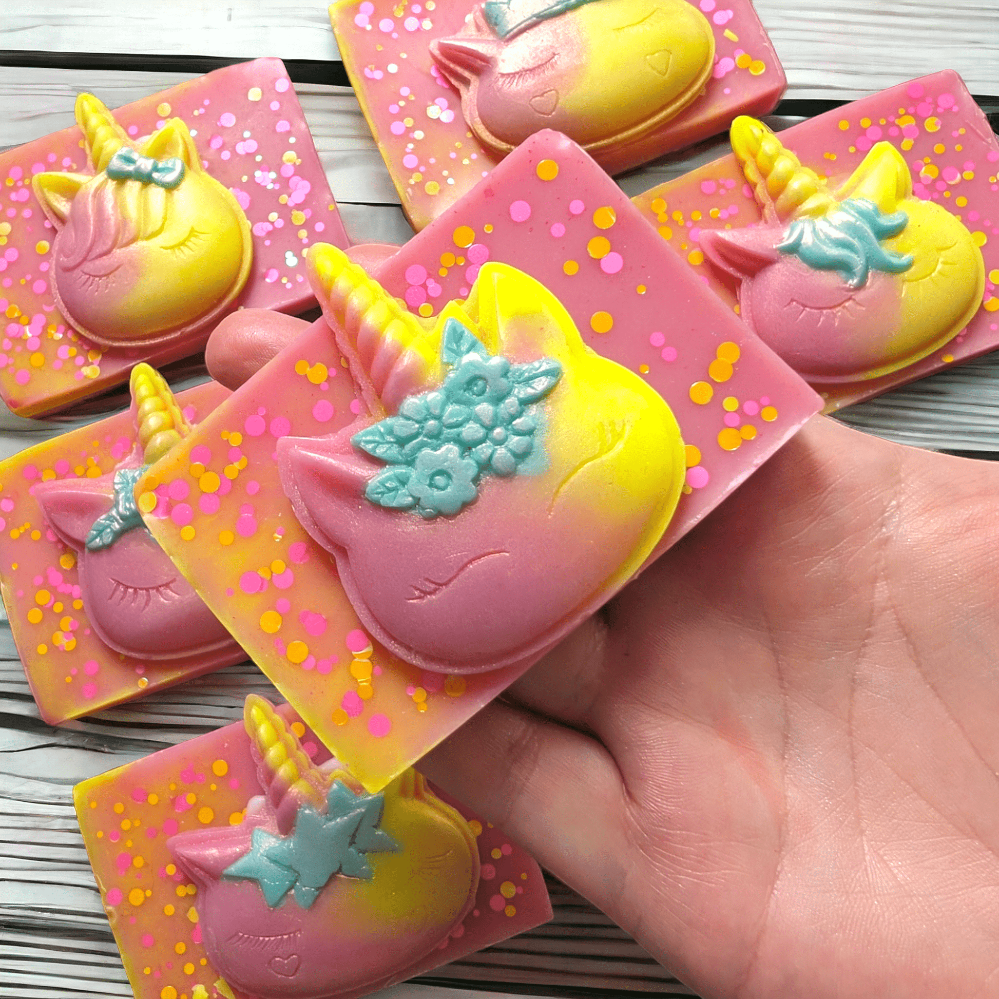 Rhubarb & Custard - Unicorn Wax Melt Slab - avarosearomas