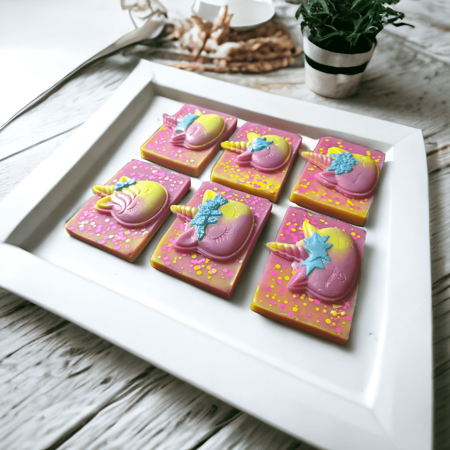 Rhubarb & Custard - Unicorn Wax Melt Slab - avarosearomas