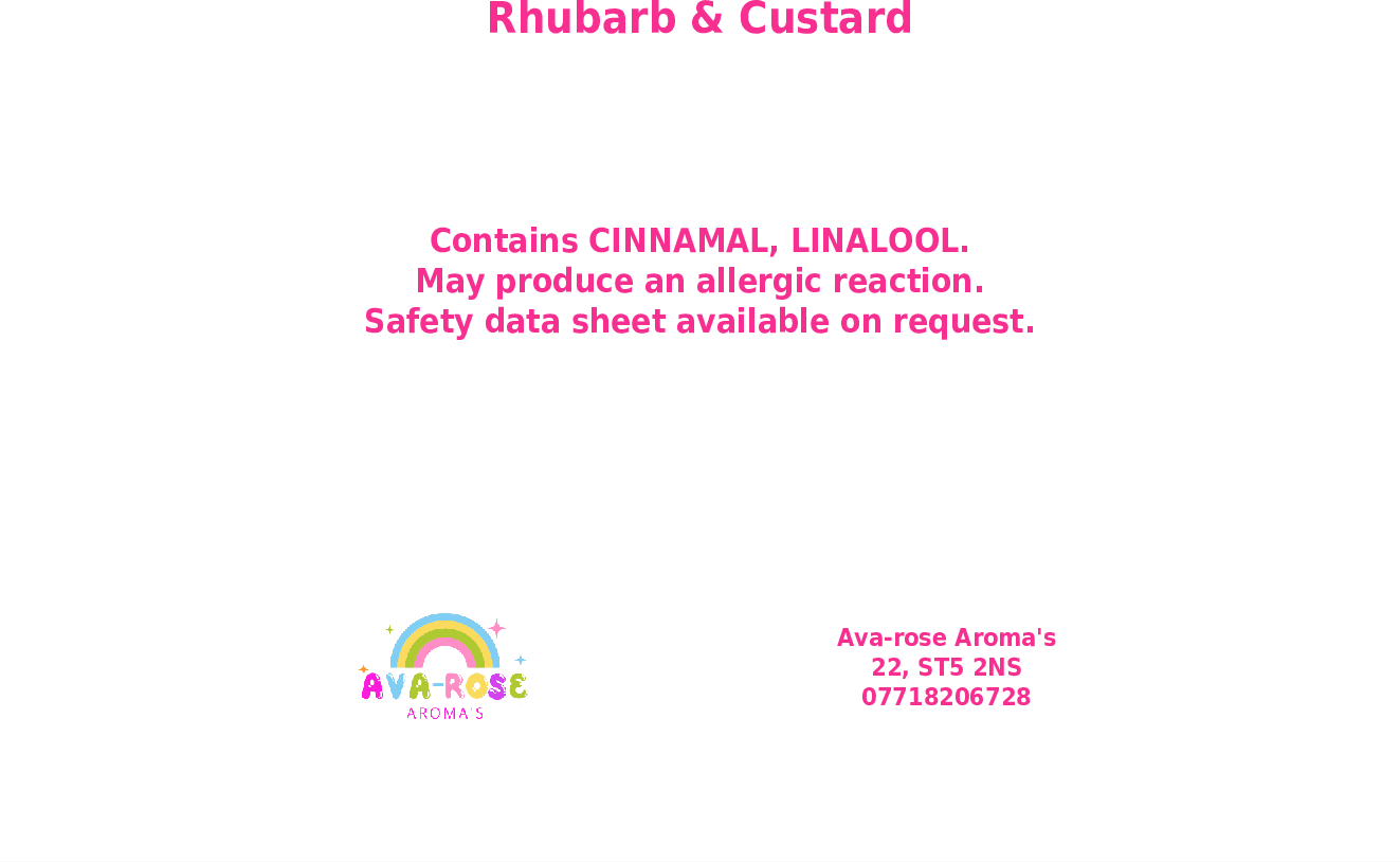 Rhubarb & Custard - Unicorn Wax Melt Slab - avarosearomas