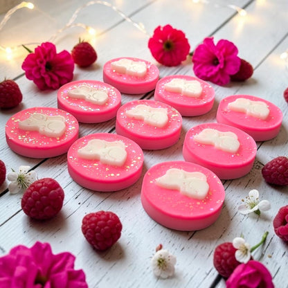 Marshmallow & Scottish Raspberry-  Mouse Wax Melt Slab