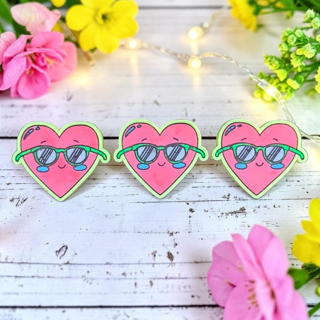 Flashy Lemon – Sunglasses Love Heart Wax Melt
