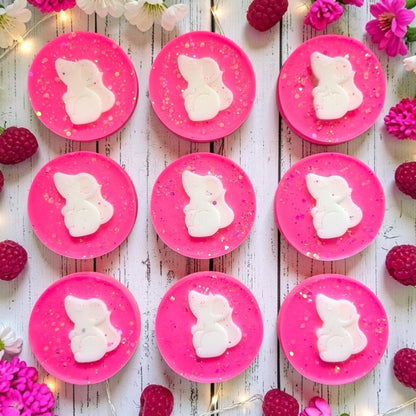 Marshmallow & Scottish Raspberry-  Mouse Wax Melt Slab