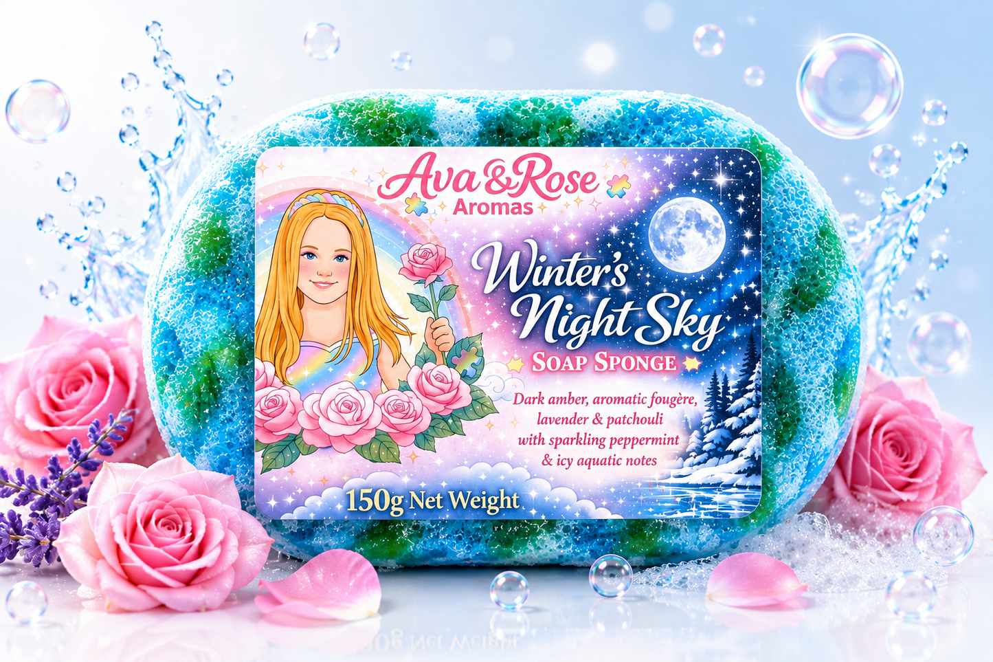 Winter Night Sky - Exfoliating Soap Sponge