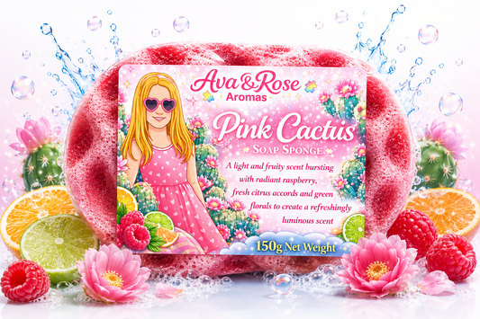 Pink Cactus- Exfoliating Soap Sponge