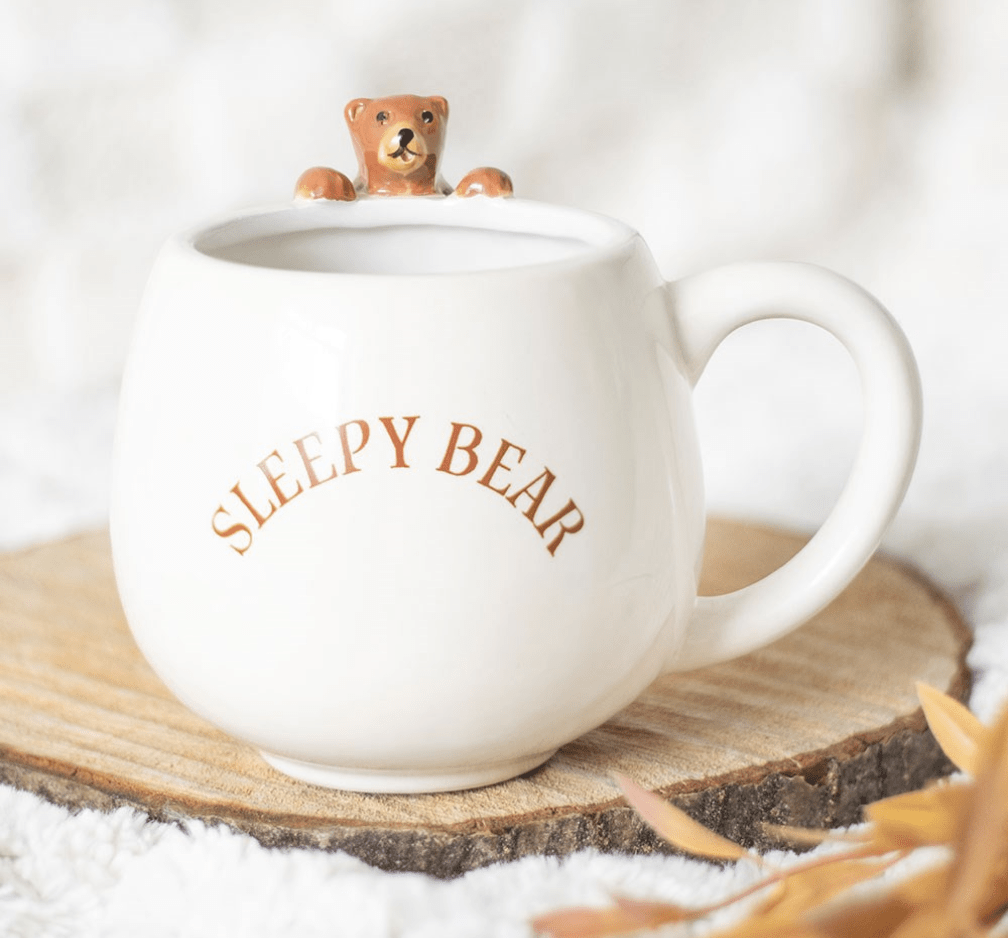 Sleepy Bear Rounded Mug - avarosearomas