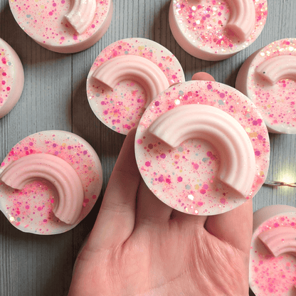 Strawberries & Cream - Rainbow Wax Melt Slab - avarosearomas