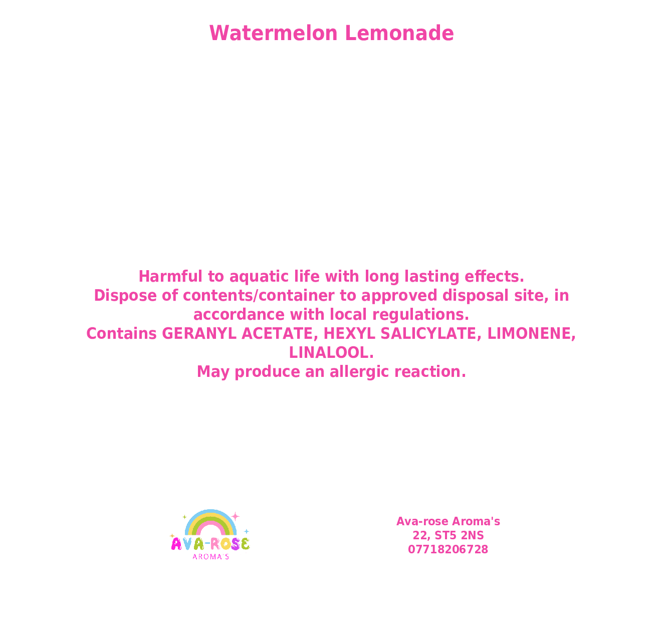 Watermelon Lemonade - Cute Bear Wax Melt - avarosearomas