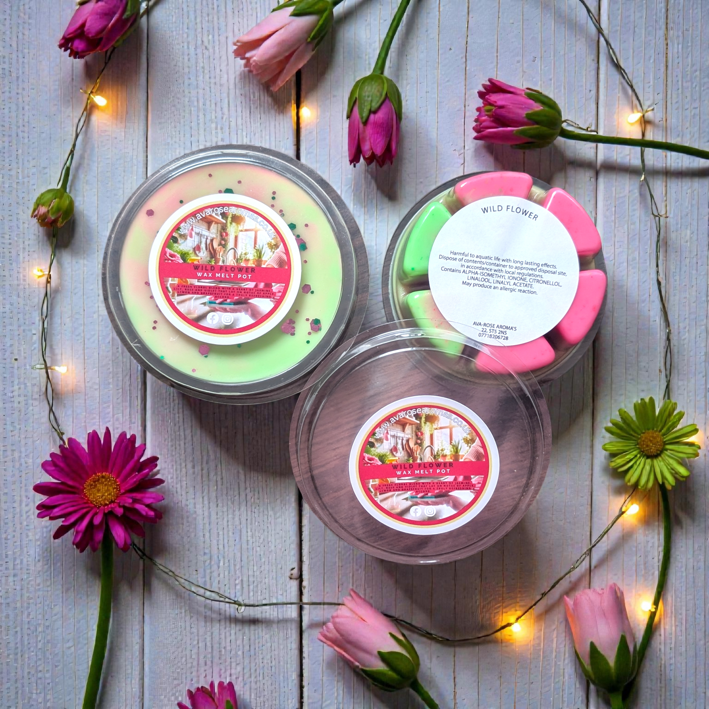 Wild Flower - Wax Melt Segment Pot - avarosearomas