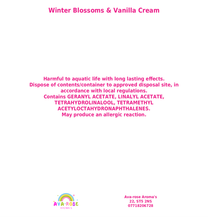 Winter Blossom & Vanilla Cream