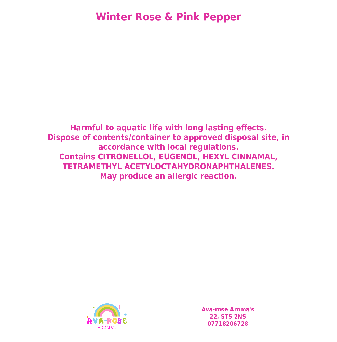 Winter Rose & Pink Pepper